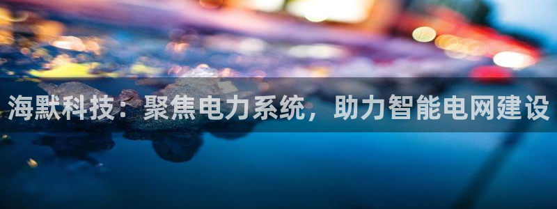 海默科技：聚焦电力系统，助力智能电网建设