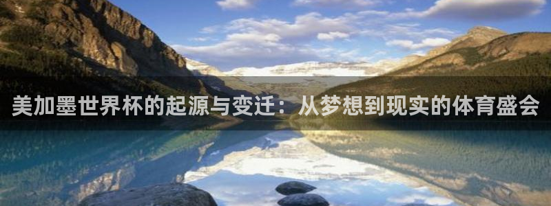 美加墨世界杯的起源与变迁：从梦想到现实的体育盛会